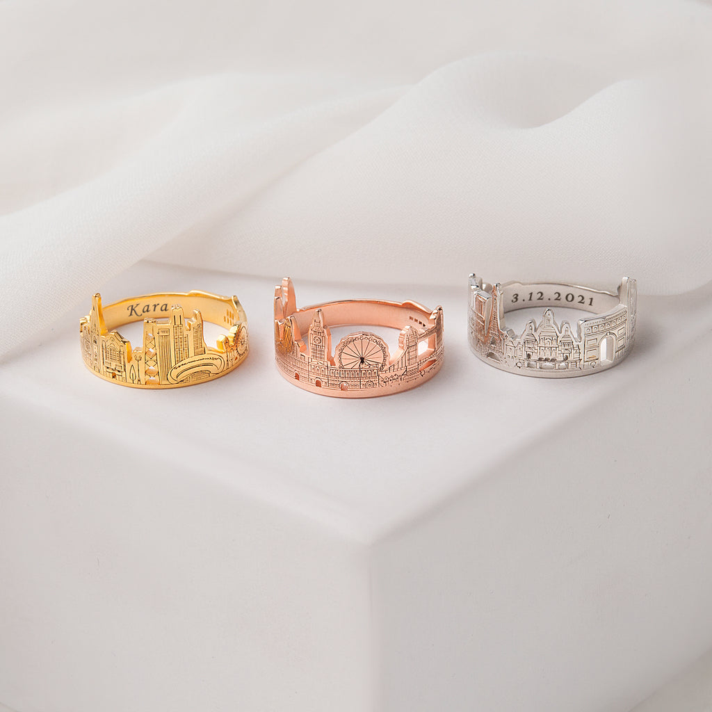 Custom Long Distance Cityscape Ring
