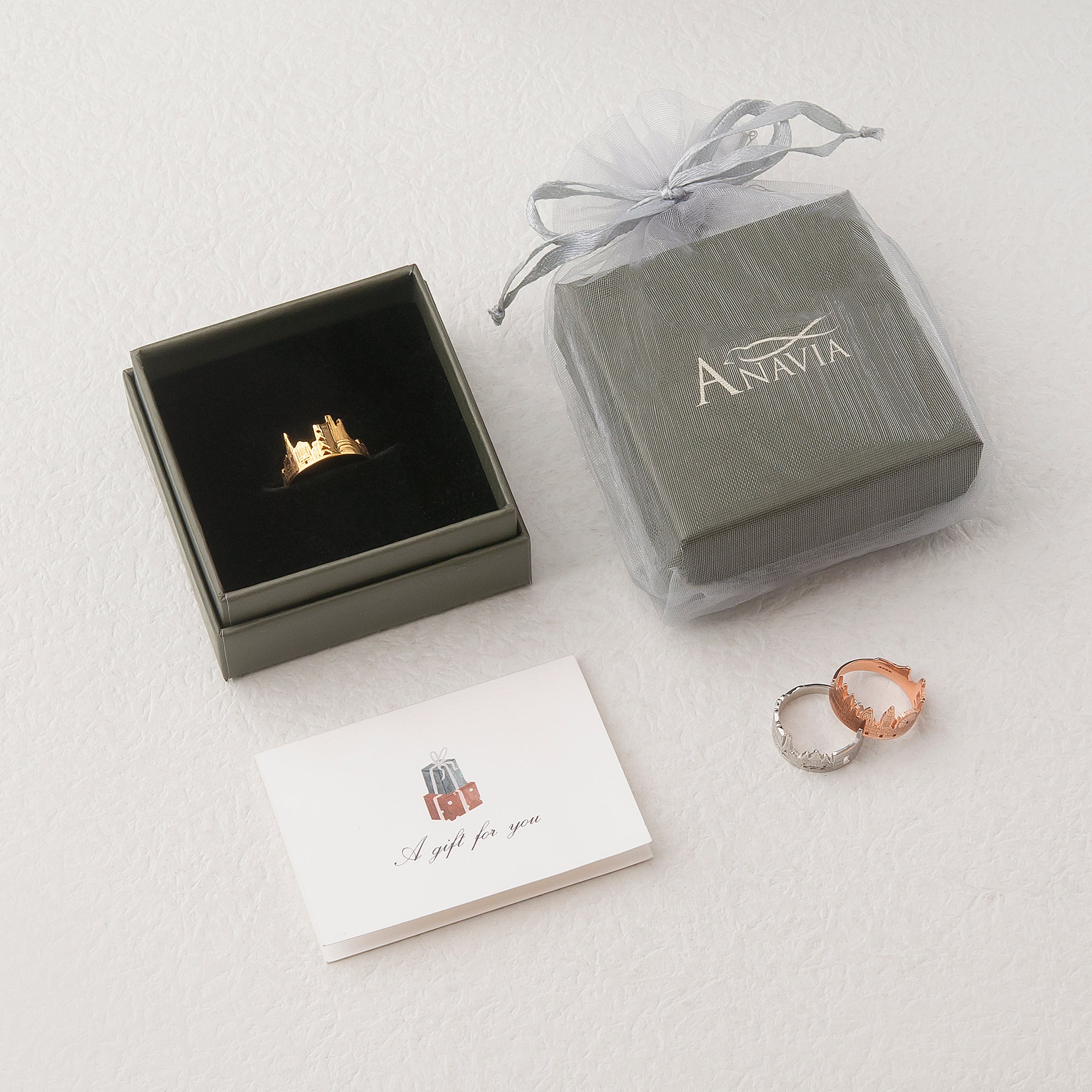 Custom Long Distance Cityscape Ring