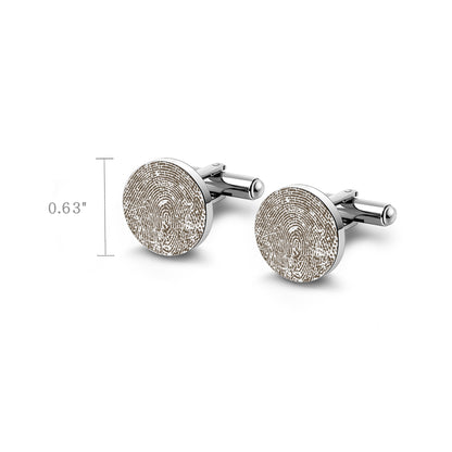 Stainless Steel Round Cuff Links