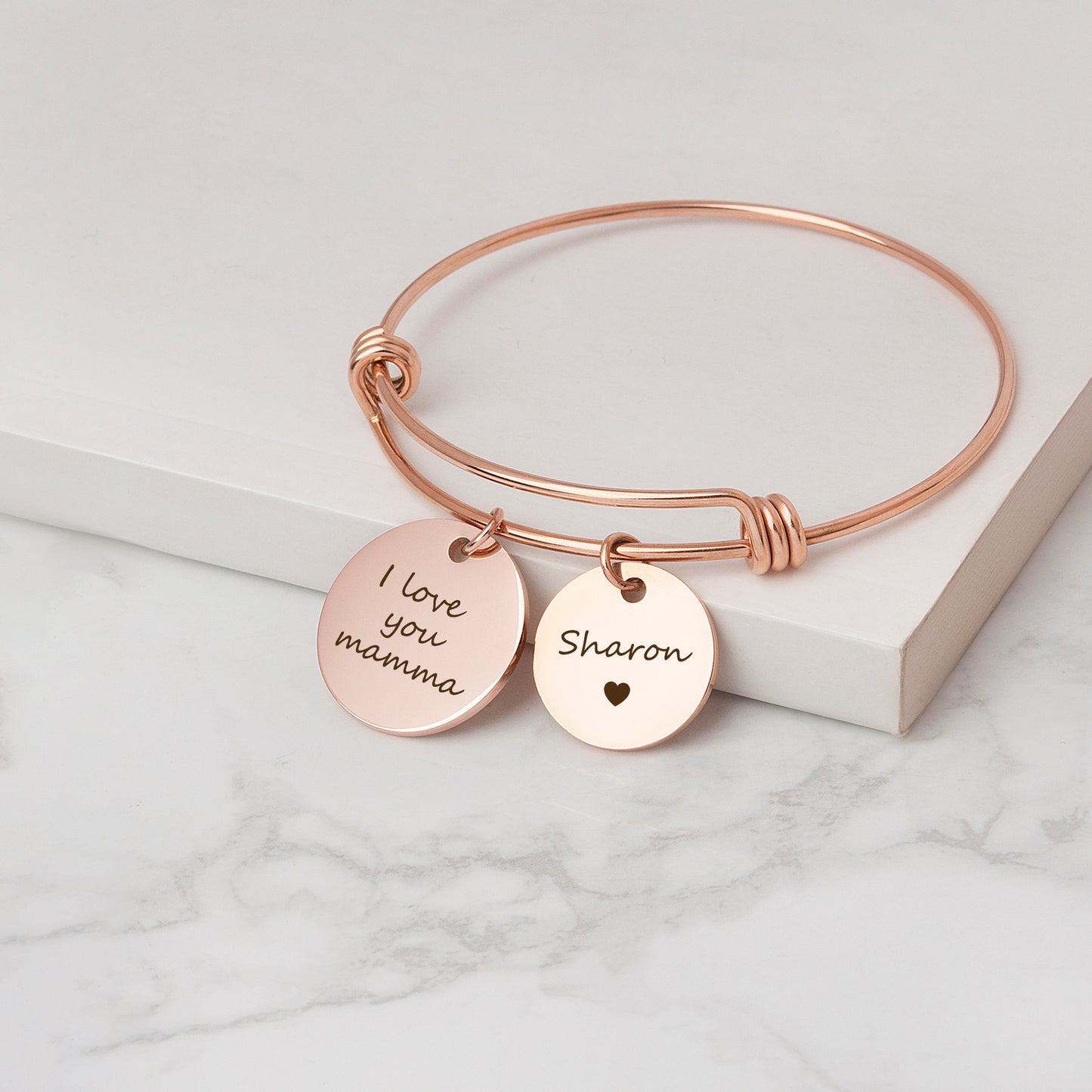 Anavia Custom Name Bangle Bracelet