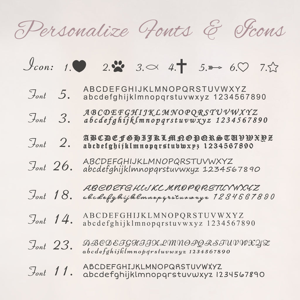 Birth Flower Name and Date Necklace