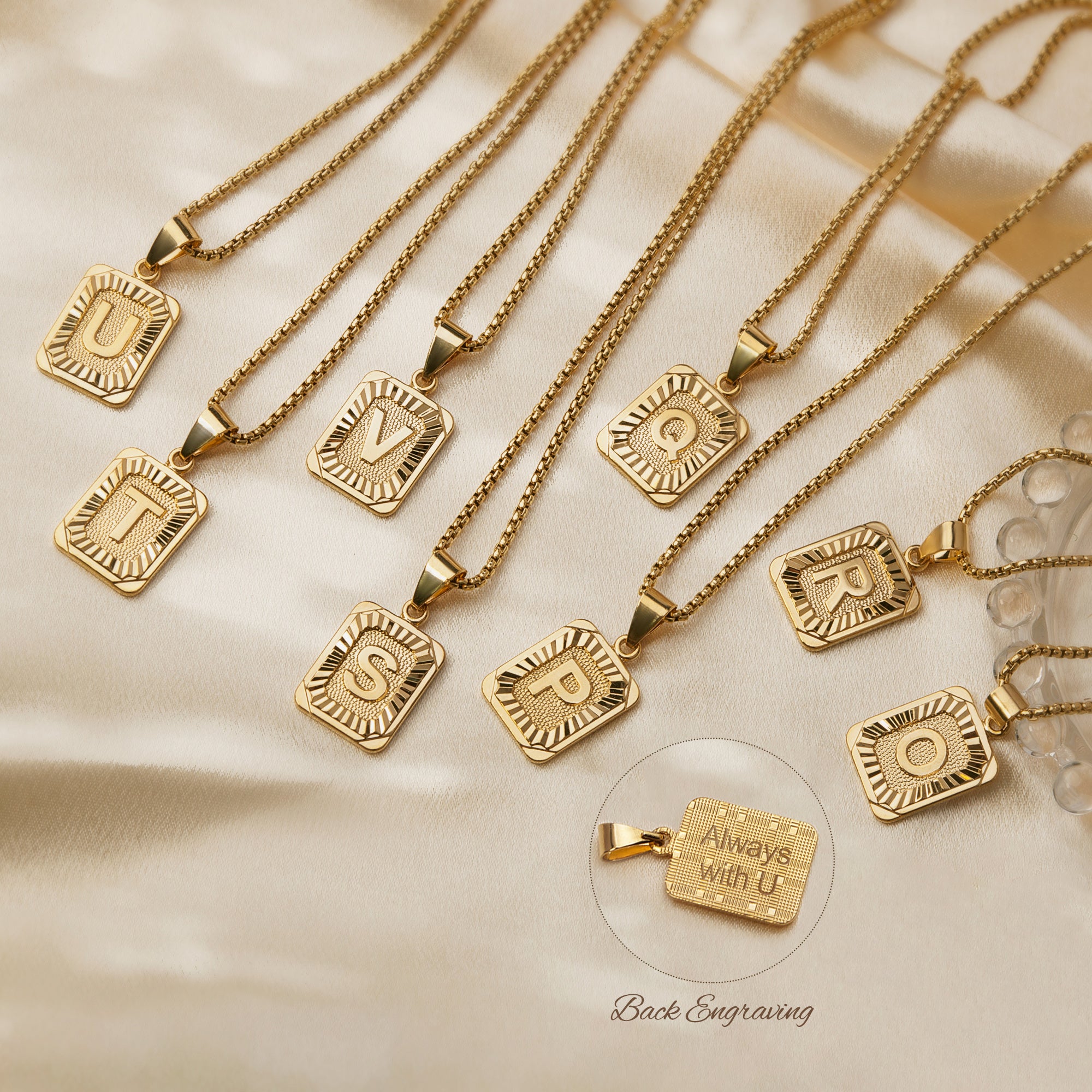 18K Gold Custom Letter Necklace | Noémie