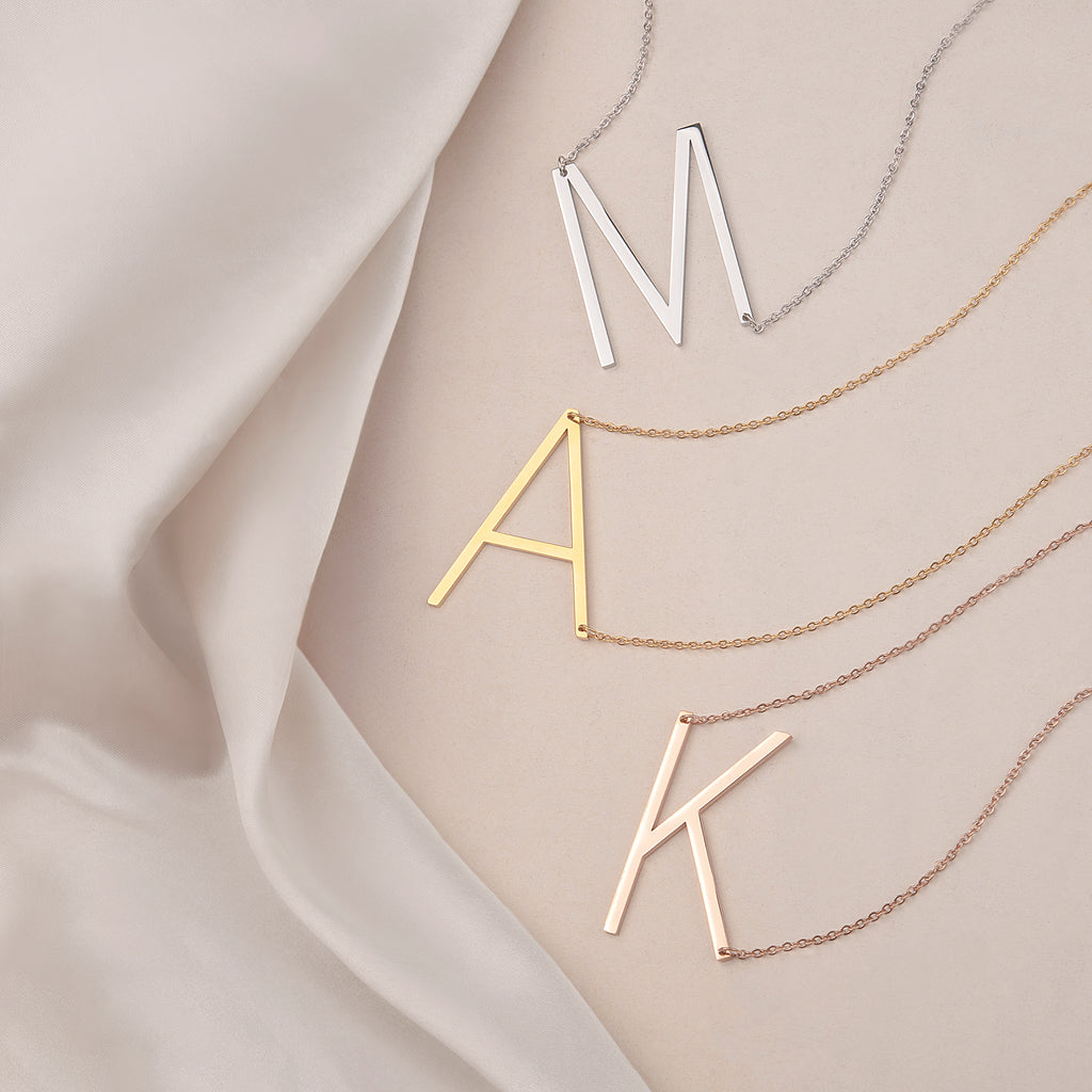 A to Z Large Initial Necklaces