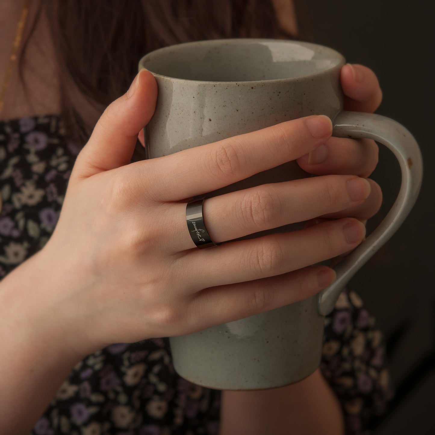 Engraved Dainty Rings