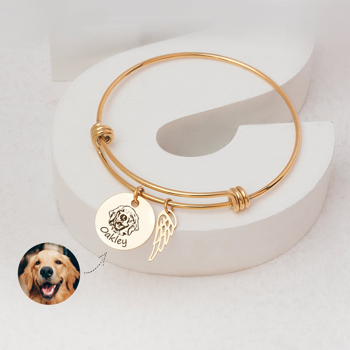 Custom Pet Portrait Adjustable Bracelet