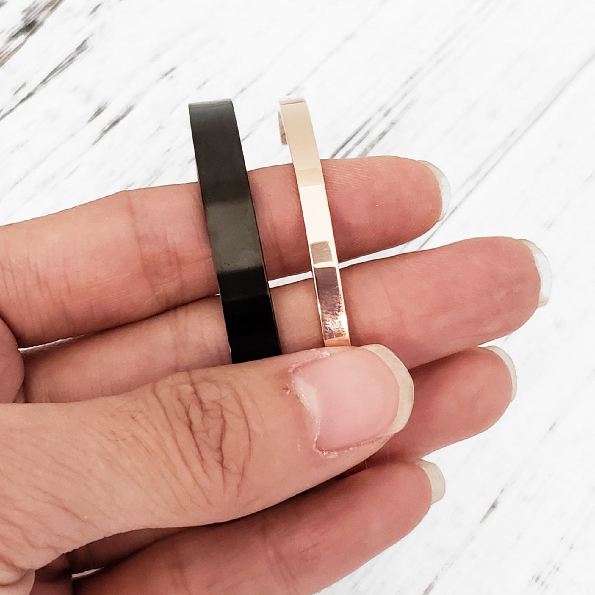 Custom Couples Cuff Bangle Bracelet