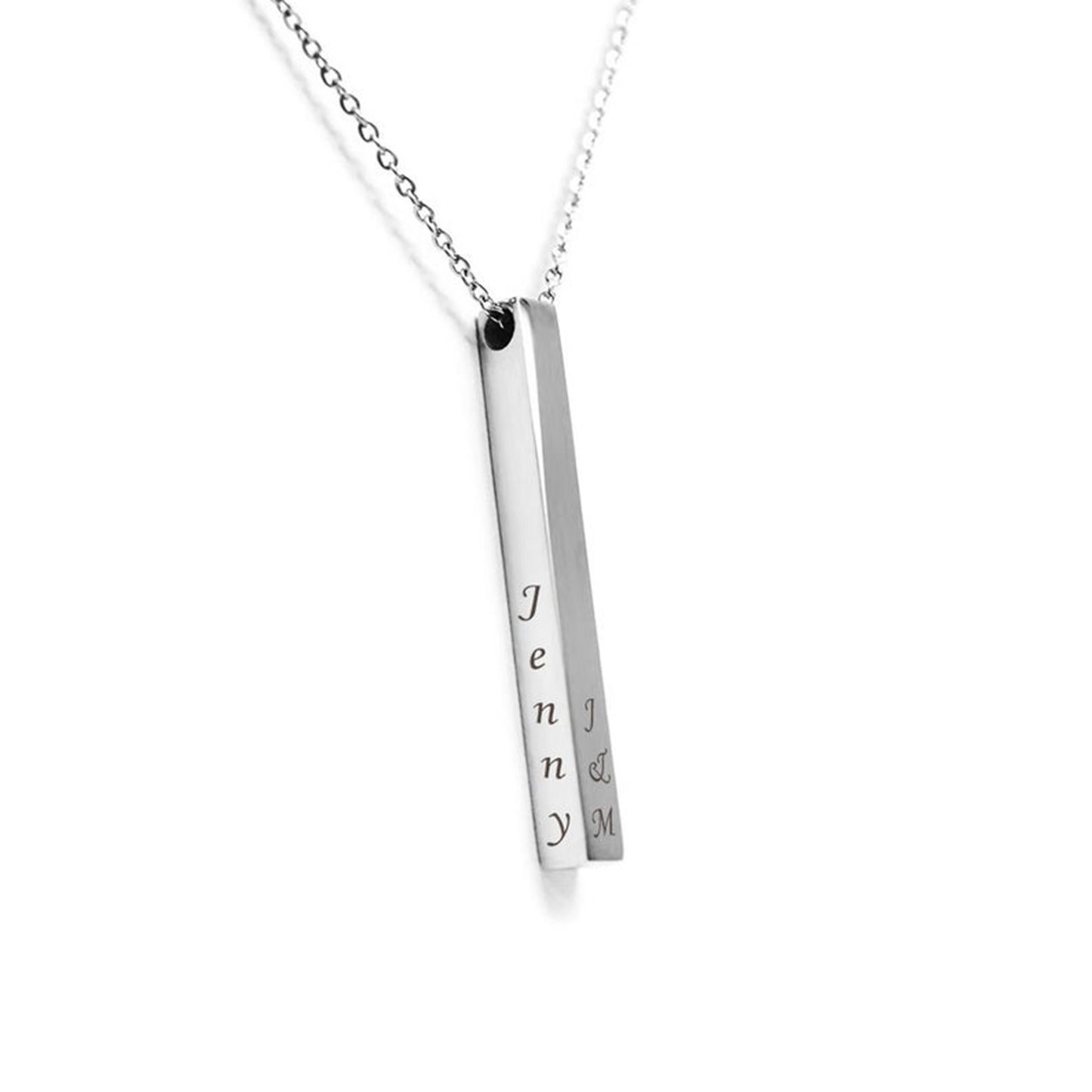 Custom Vertical Bar Necklace