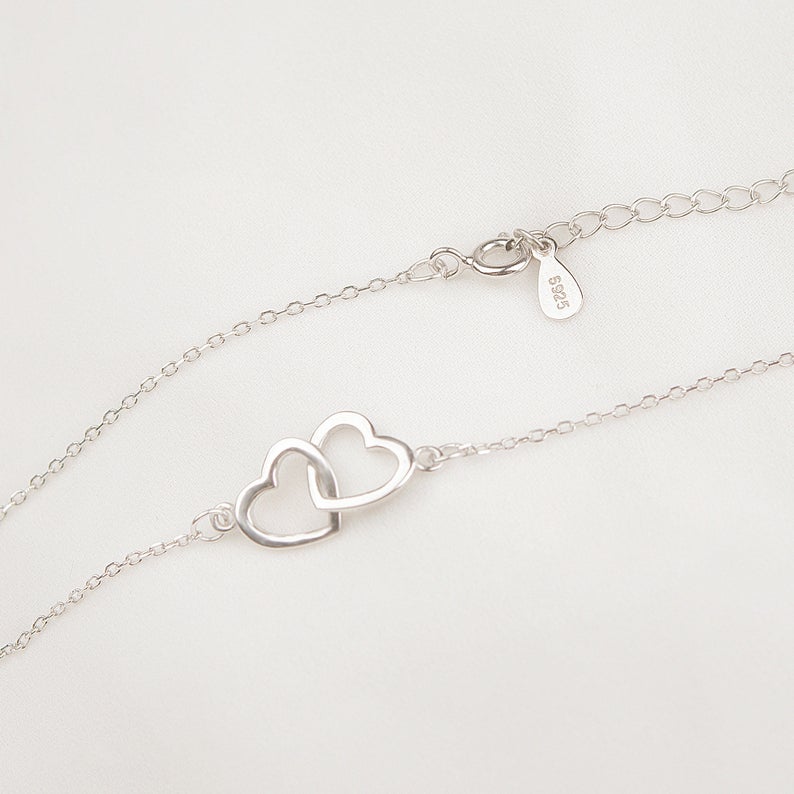 To the Best Sister Ever! Sterling Silver Heart Infinity Necklace Gift Set