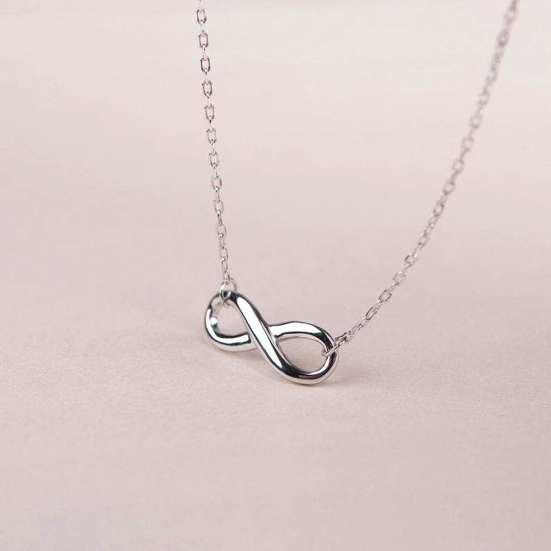 UNBIOLOGICAL SISTER NECKLACE GIFT FOR SISTER INFINITY HEART NECKLACE W –  THE MOONFLOWER STUDIO