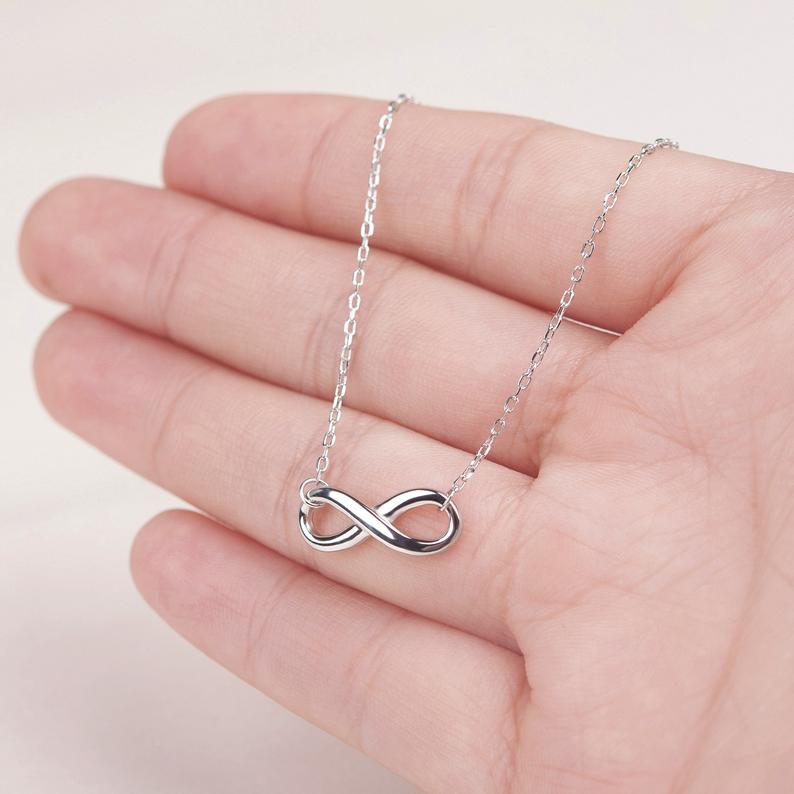 "To my lovely Cousin" Card and Sterling Silver Infinity Necklace