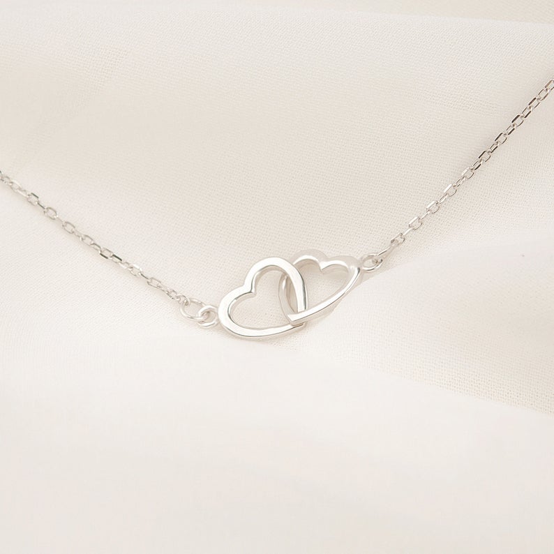 To the Best Sister Ever! Sterling Silver Heart Infinity Necklace Gift Set