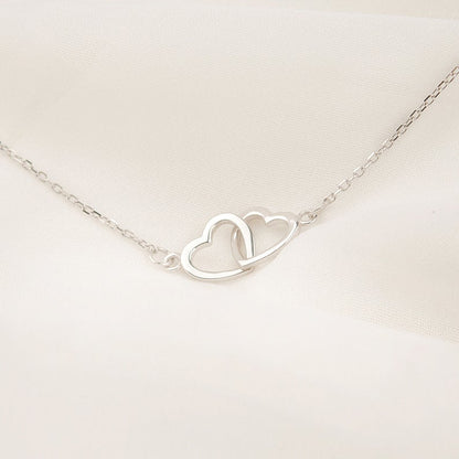 To the Best Sister Ever! Sterling Silver Heart Infinity Necklace Gift Set