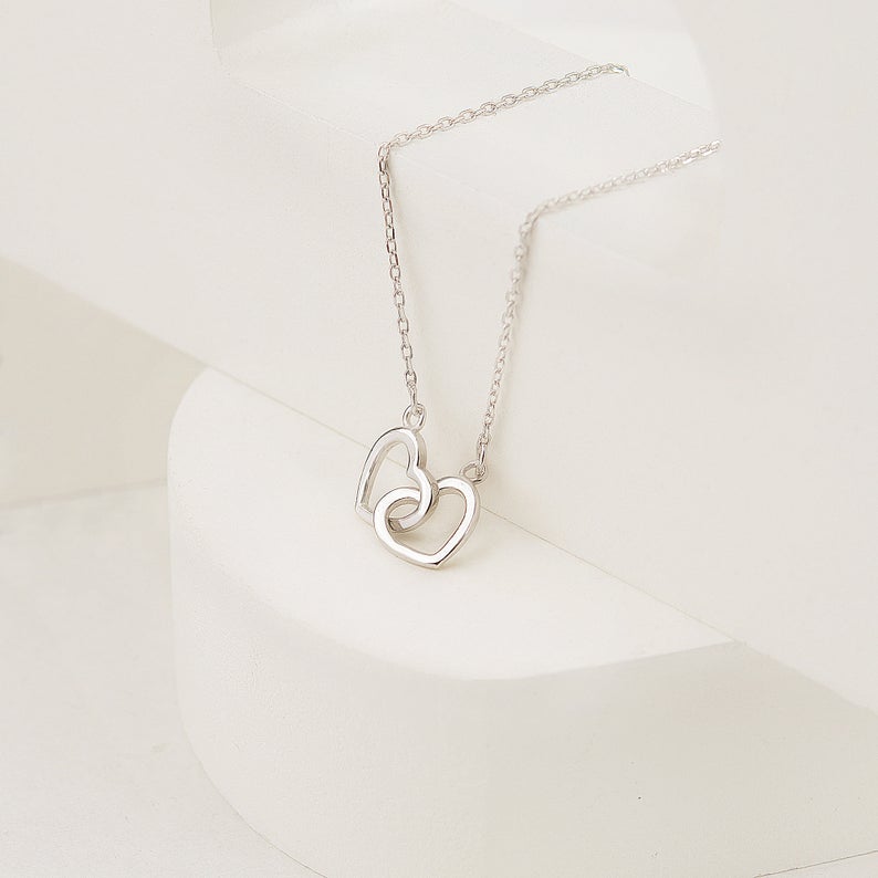 To the Best Sister Ever! Sterling Silver Heart Infinity Necklace Gift Set