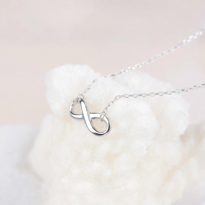 "To my lovely Cousin" Card and Sterling Silver Infinity Necklace