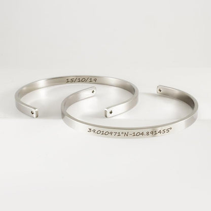 Custom Coordinates Cuff Bangle