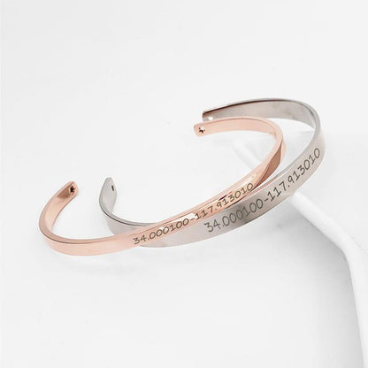 Custom Coordinates Cuff Bangle