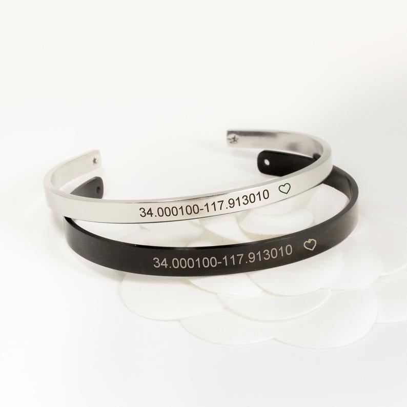 Custom Coordinates Cuff Bangle