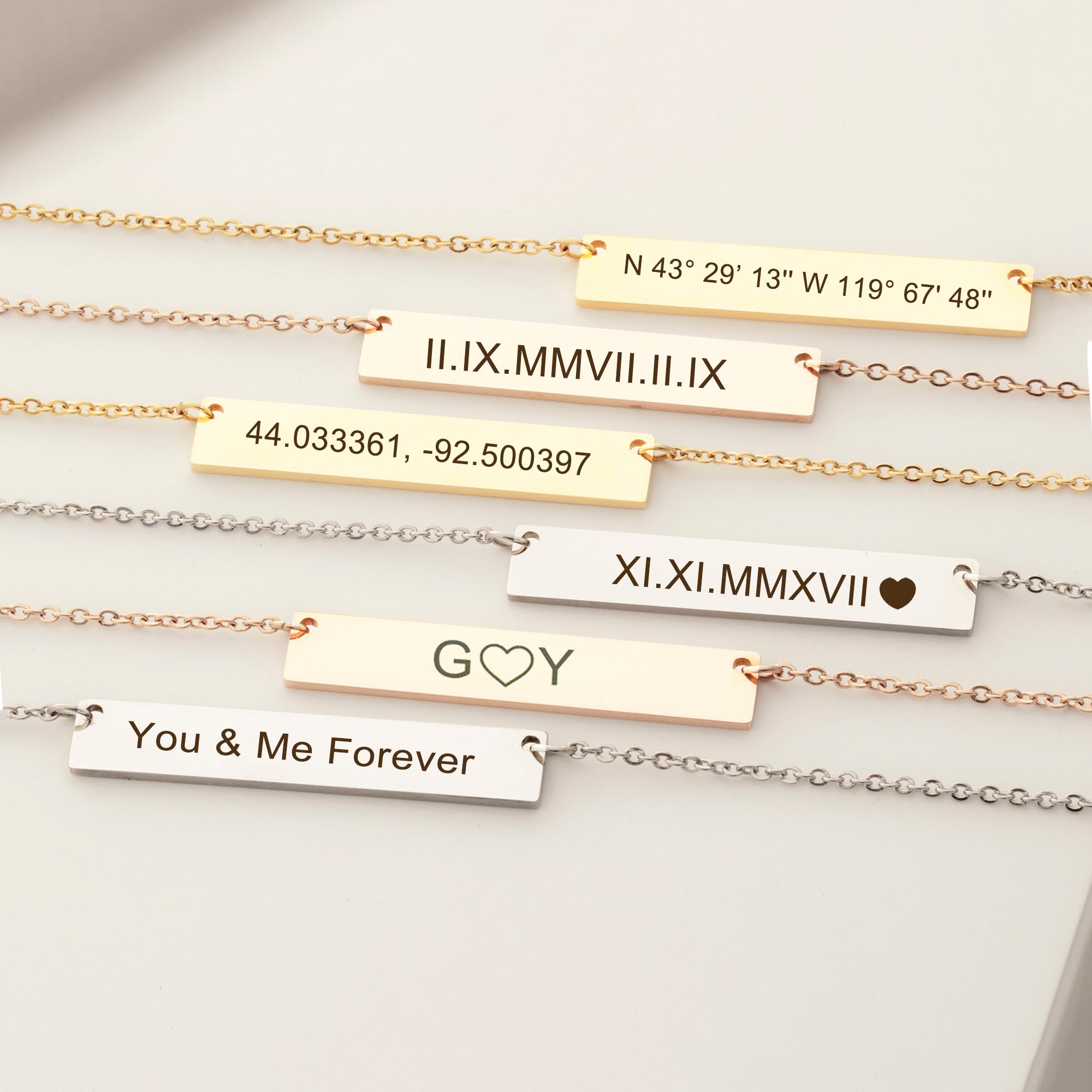 Personalized Bar Name Necklace
